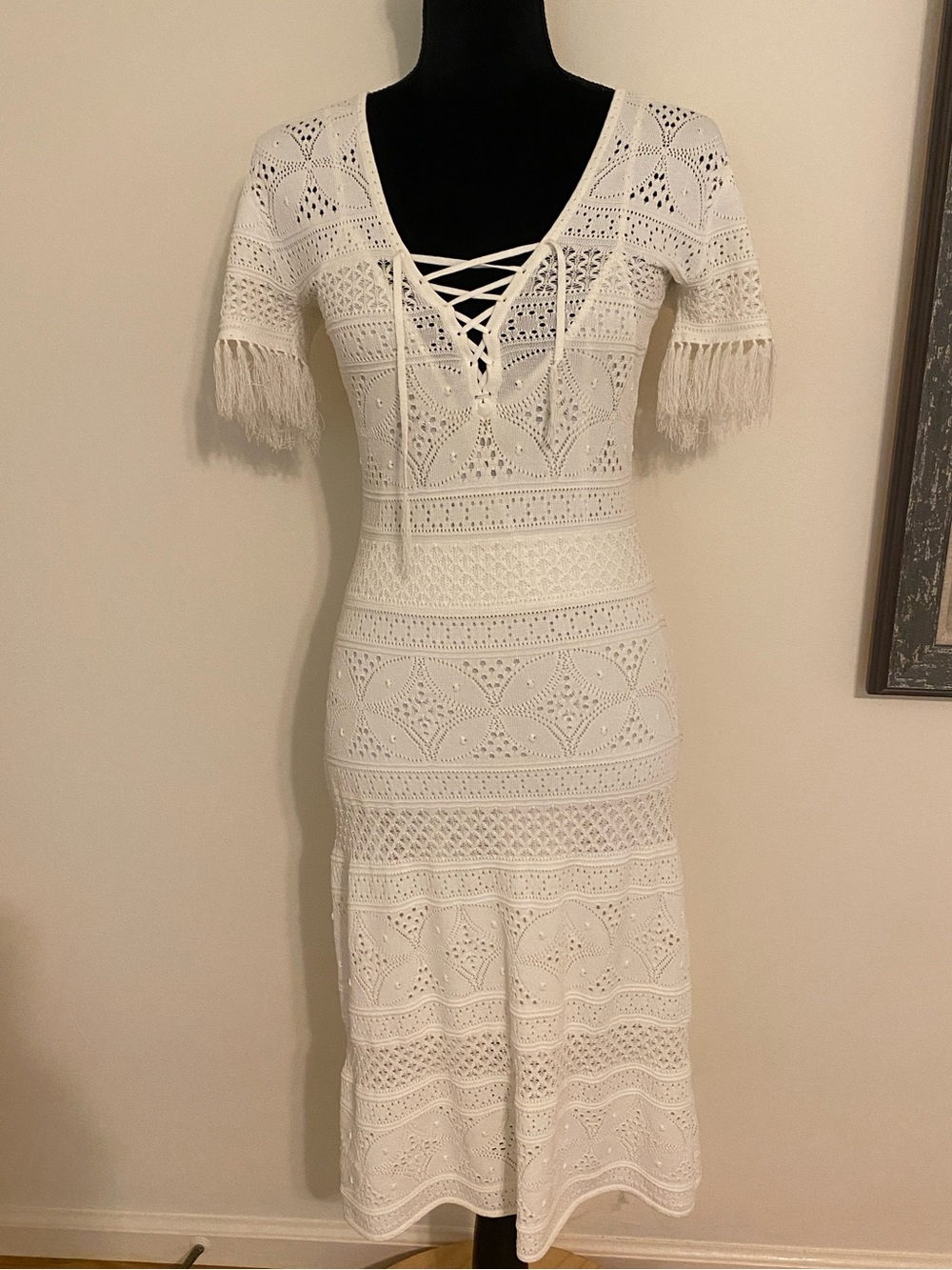 A.L.C.  White Eyelet Lace Dress